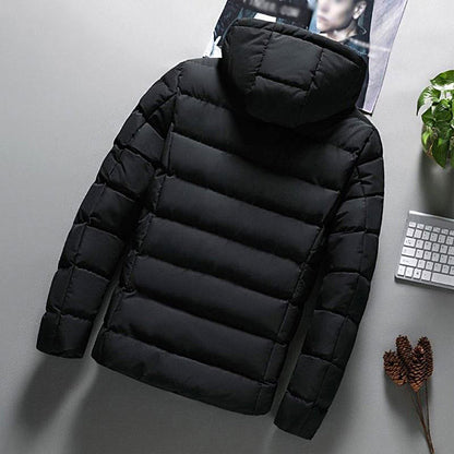 Casaca Acolchada Premium para Hombre con Capucha | Abrigo Térmico Ligero y Resistente