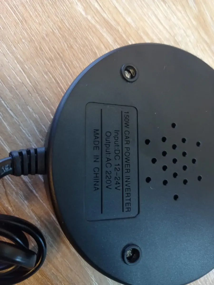 🔋 Convertidor de Corriente para Auto 12V a 220V 150W | Inversor con 2 Puertos USB de Carga Rápida