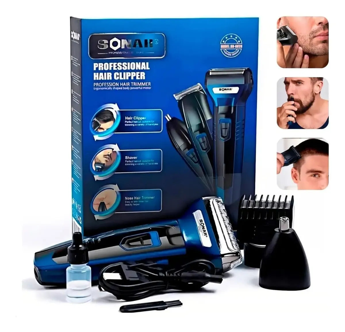 Kit Profesional de Cuidado Personal 6 en 1 | Afeitadora Eléctrica Recargable