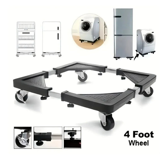 Base Móvil Ajustable para Lavadora, Refrigeradora y Electrodomésticos | Soporta hasta 300 kg