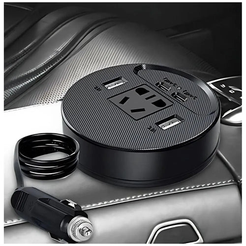 🔋 Convertidor de Corriente para Auto 12V a 220V 150W | Inversor con 2 Puertos USB de Carga Rápida